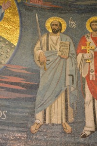 San Pablo con espada (elemento de martirio)